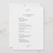 ブラックオンプラッシュホワイトペイズリープログミニマルラム 招待状 (裏面)