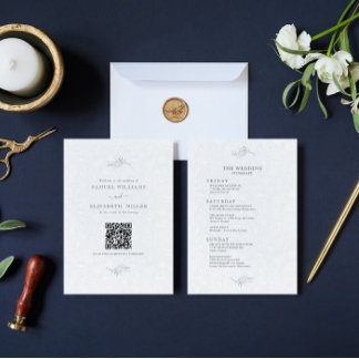 ブラックオンプラッシュホワイトペイズリープログミニマルラム 招待状