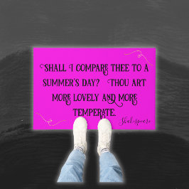 ブラックオンホットピンクのシェイクスピアを比較しよう… | ドアマット