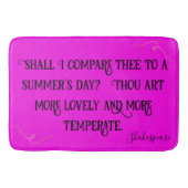 ブラックオンホットピンクのシェイクスピアを比較しよう… | バスマット (正面)