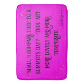 ブラックオンホットピンクのシェイクスピアを比較しよう… | バスマット (正面縦)