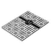 ブラックオンホワイトウェモノグラムのルシュタフェイクペストリー ノートブック (左側)