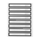 ブラックオンホワモダンイミニマルシンプル結婚 ラップアラウンドラベル (シート)