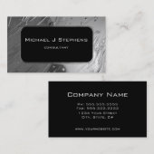 ブラックオンリキッドシルバー 名刺 (正面/裏面)