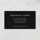 ブラックオンリキッドシルバー 名刺 (裏面)