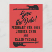 ブラックオンレッド重結婚金属救の最新 ポストカード (正面)