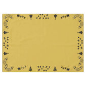 ブラックオン金ゴールドメリークリスマス |中 テーブルクロス (正面(横))