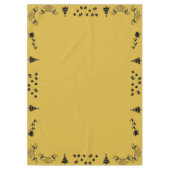 ブラックオン金ゴールドメリークリスマス |中 テーブルクロス (正面)