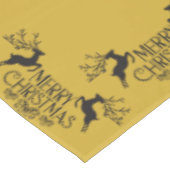 ブラックオン金ゴールドメリークリスマス |中 テーブルクロス (アングル)