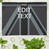 ブラックオン黒保落ち着きGet Your Text Union Jack キッチンタオル (折り畳み)