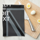 ブラックオン黒保落ち着きGet Your Text Union Jack キッチンタオル (四つ折り)