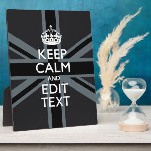 ブラックオン黒保落ち着きGet Your Text Union Jack フォトプラーク