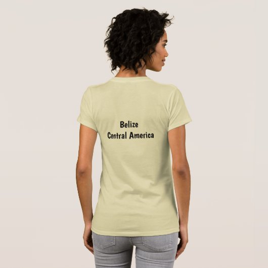 ブラックオーキッドはベリーズの国花です Tシャツ (裏面フル)