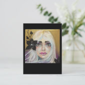 ブラックオーキッドガールオリジナルアート ポストカード (スタンド正面)