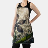 ブラックオーキッドスパイダーウェブフローラ エプロン (インサイチュ)