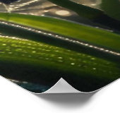 ブラックオーキッドスパイダーウェブフローラ ポスター (角)