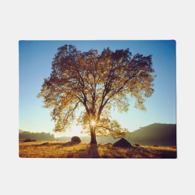 ブラックオーク材 |クリーブランド国立森林（カリフォルニア州） ドアマット (正面)