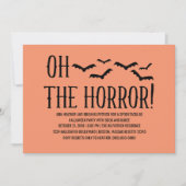 ブラックオーザホラーハローウィンパーティ招待状 招待状 (正面)