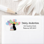 ブラックオージーエドードルバースデーパーティー差出人住所 ラベル (インサイチュ)