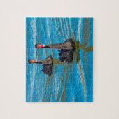 ブラックオーストラリアの白鳥 ジグソーパズル (縦)