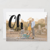 ブラックオーズおもしろいホリデーフォトフラットカード シーズンカード (正面)