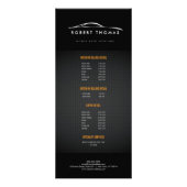 ブラックオートディテリング、自動修復ラックカード ラックカード (正面)