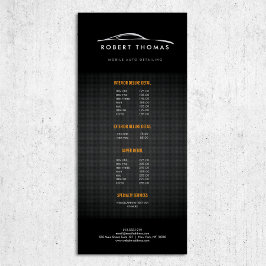 ブラックオートディテリング、自動修復ラックカード ラックカード