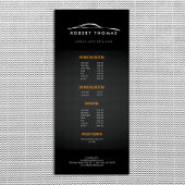 ブラックオートディテリング、自動修復ラックカード ラックカード