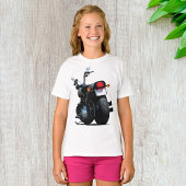 ブラックオートバイガールズTシャツ Tシャツ