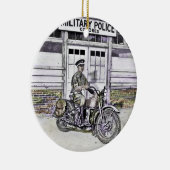 ブラックオートバイポリス第2次世界大戦 セラミックオーナメント (右)