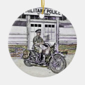 ブラックオートバイポリス第2次世界大戦 セラミックオーナメント (正面)