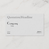 ブラックオートバイ(&H) 名刺 (裏面)