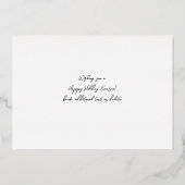 ブラックオーナメント&パラフォトメリークリスマス 箔招待状 (裏面)