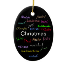 ブラックオーバルセラミックOで世界中のクリスマス