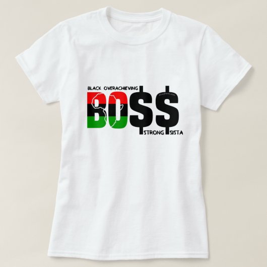 ブラックオーバーメイキングストロングシスタ Tシャツ (デザイン正面)