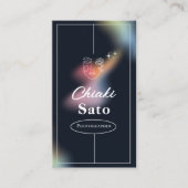 ブラックオーバーレイミニマル写真家 名刺 (正面)