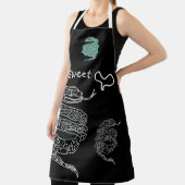 ブラックオールオーバープリントエプロン蛇甘い大 エプロン (インサイチュ)