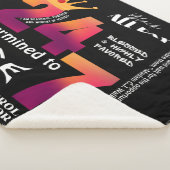 ブラックオールデイ24/7スローガングラフィック シェルパブランケット (3/4)