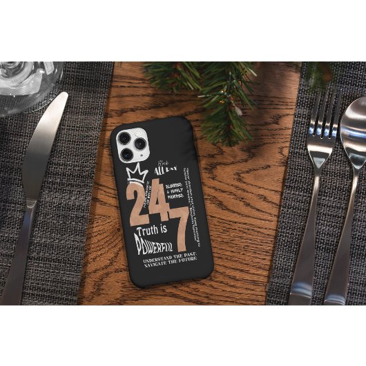 ブラックオールデイ24/7スローガングラフィック Case-Mate iPhoneケース