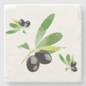 ブラックオ地中海のリブスストーンコースター ストーンコースター (正面)