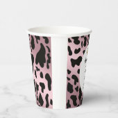 ブラックカウスポット、バラ金ゴールド&馬蹄型誕生日 紙コップ (右)