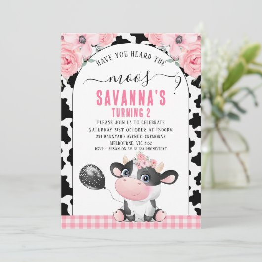 ブラックカウズプリントはMoosの誕生日を聞いた 招待状 (スタンド正面)