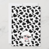 ブラックカウズプリントはMoosの誕生日を聞いた 招待状 (裏面)