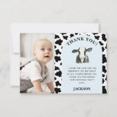 ブラックカウズプリントフォトホーリーカウファースト サンキューカード (正面)