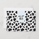 ブラックカウズプリントフォトホーリーカウファースト サンキューカード (裏面)