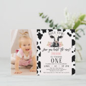 ブラックカウズプリントフォトホーリーカウファースト 招待状 (スタンド正面)