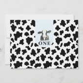ブラックカウズプリントフォトホーリーカウファースト 招待状 (裏面)
