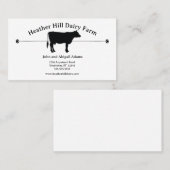 ブラックカウデイリーファーム農家ランチカントリー 名刺 (正面/裏面)