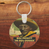 ブラックカウボーイステアドガーキーチェーン キーホルダー (正面)