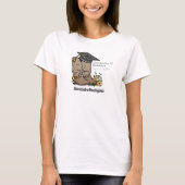 ブラックカウボーイブーツ卒業キャップ&フラワーズTシャツ Tシャツ (正面)